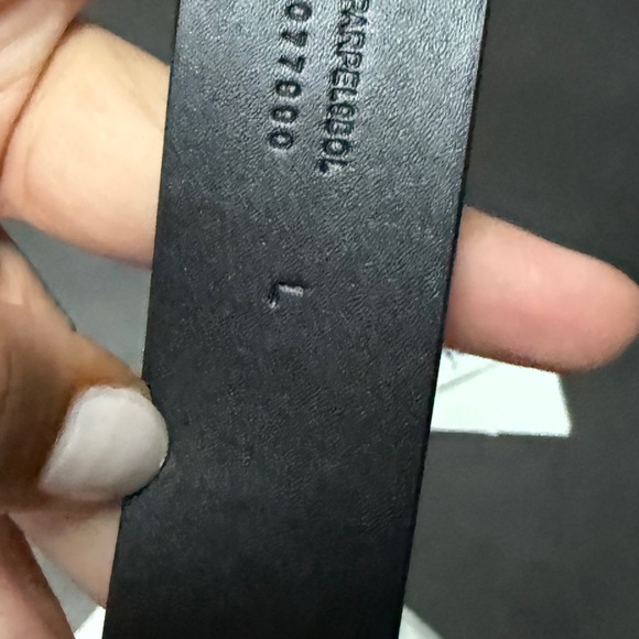 Burberry Black and Gold Leather Belt main image 2